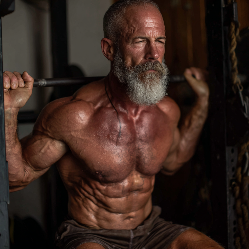 52 years old people doing accessible strength training